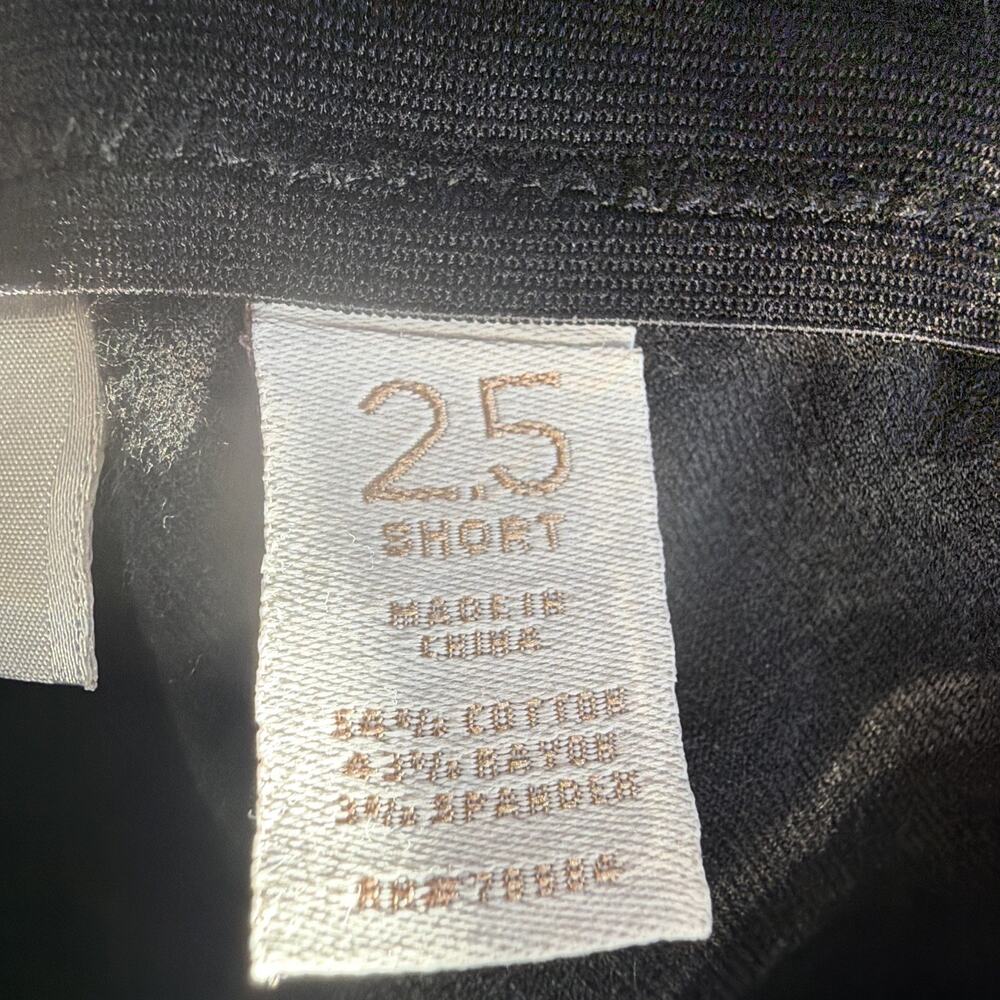 Chico's Black high Rise straight Pants Women’s 2.5 14 Short 35 x 29 - Picture 8 of 10